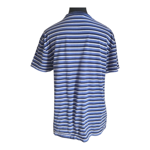 Ralph Lauren Navy and White Striped Tee Size Small - Picture 3 of 5